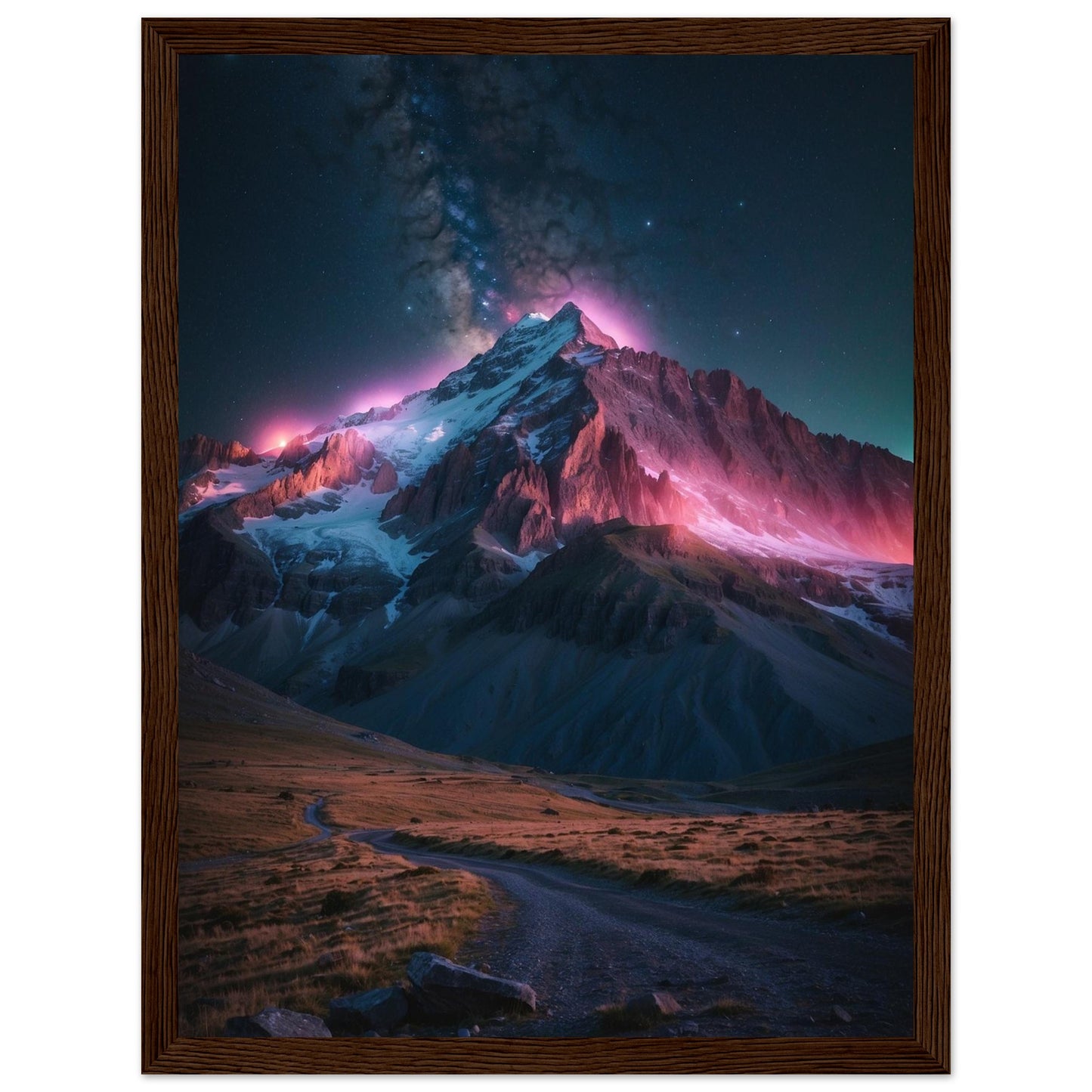 Premium Matte Paper Wooden Framed Poster