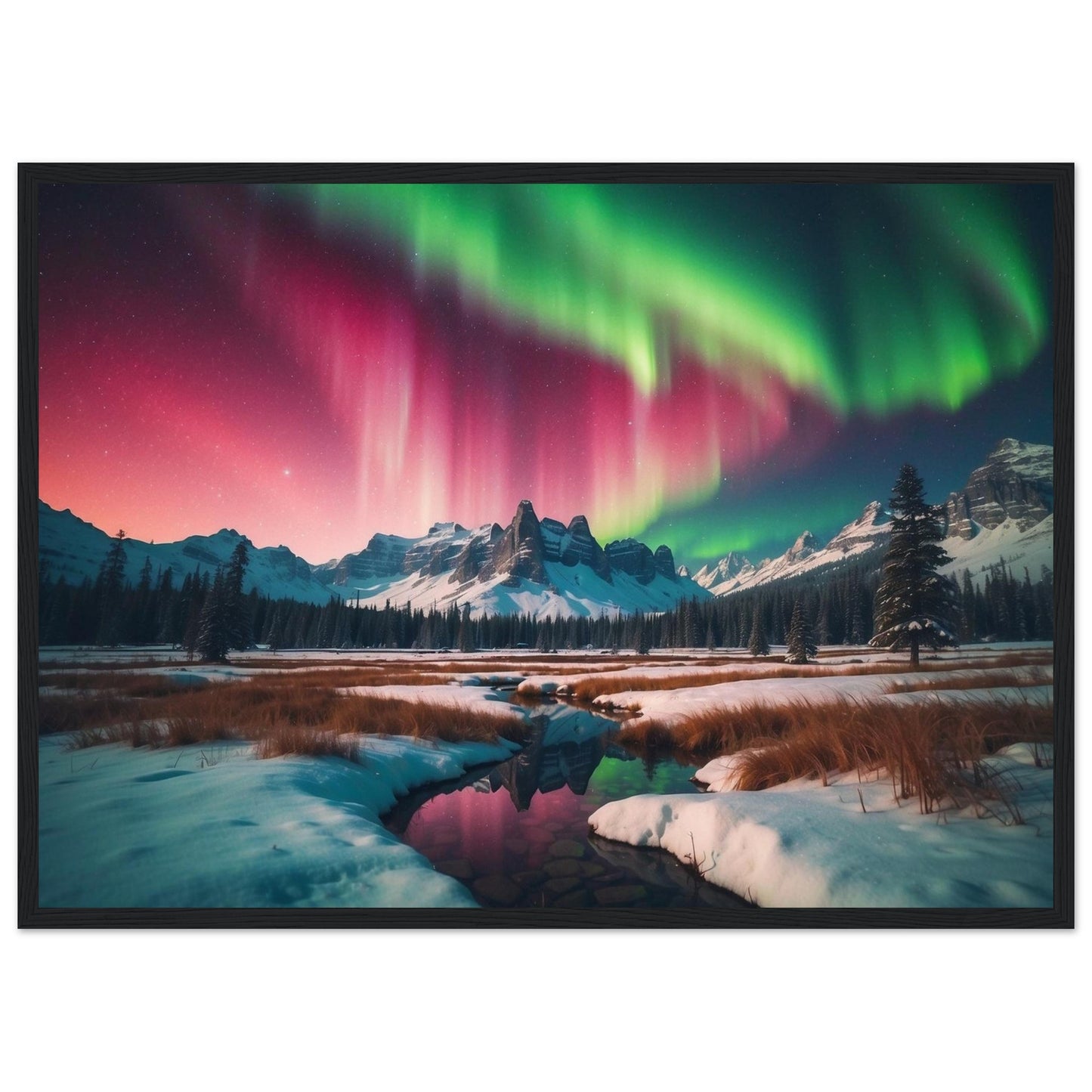 Premium Matte Paper Wooden Framed Poster