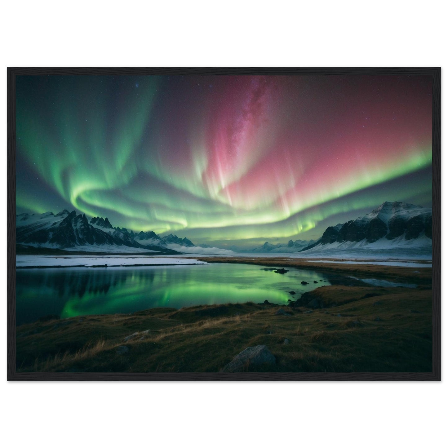 Premium Matte Paper Wooden Framed Poster
