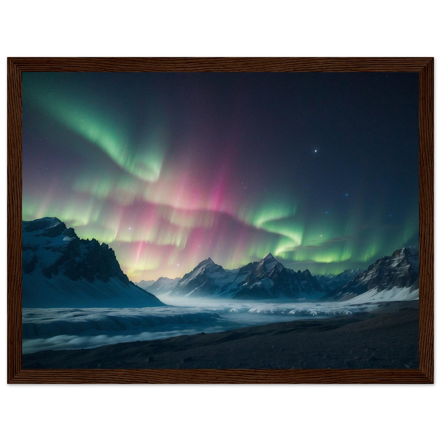 Premium Matte Paper Wooden Framed Poster