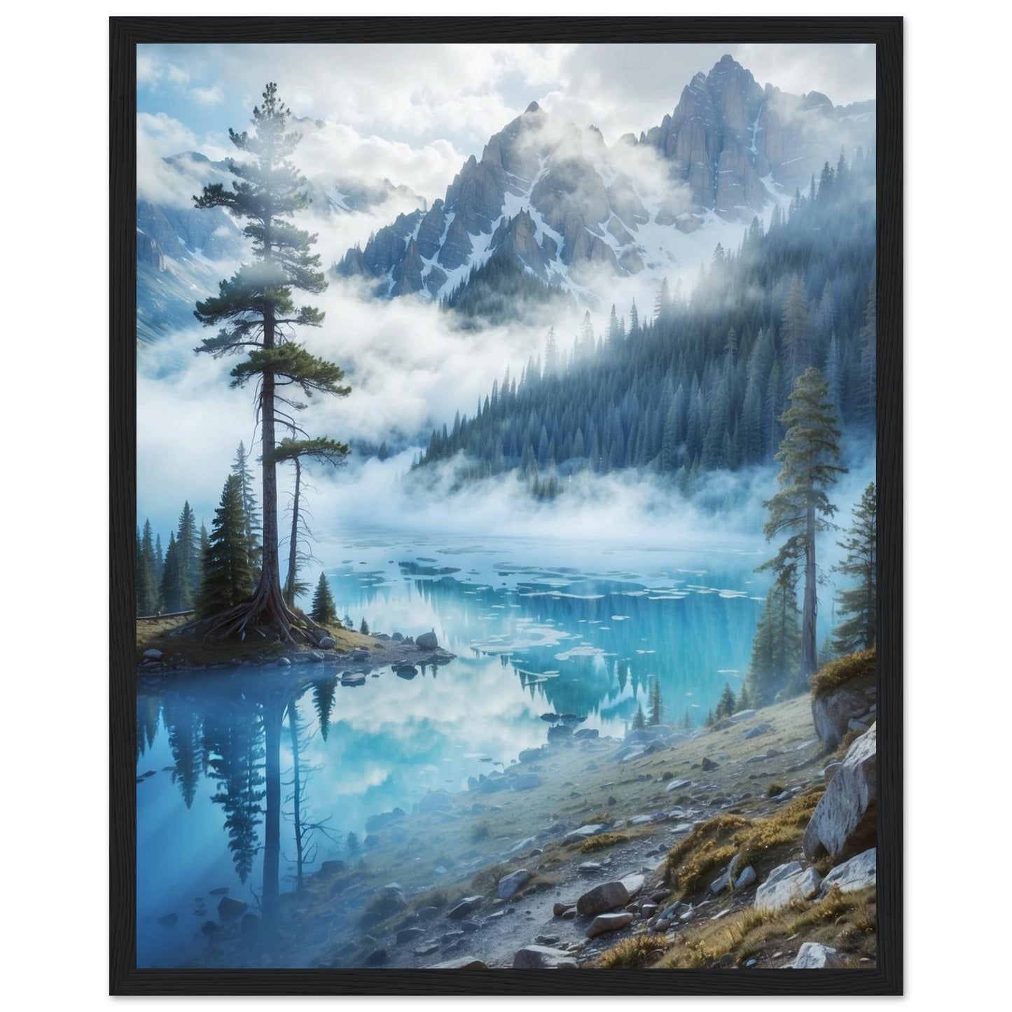 Premium Matte Paper Wooden Framed Poster