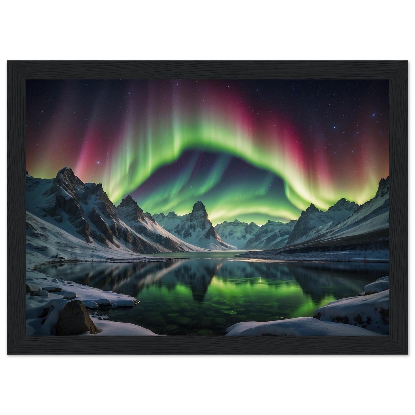 Premium Matte Paper Wooden Framed Poster