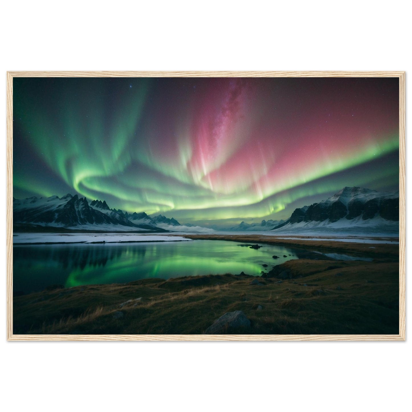 Premium Matte Paper Wooden Framed Poster
