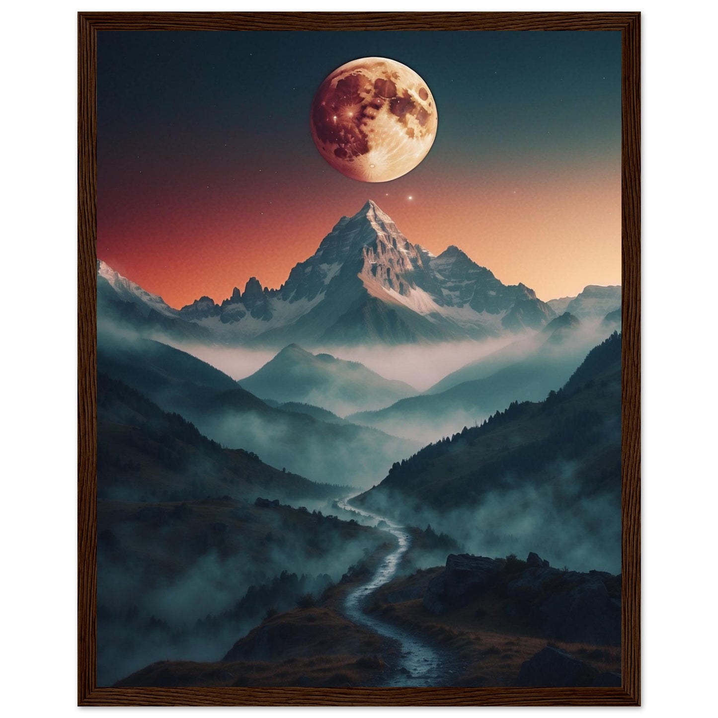 Premium Matte Paper Wooden Framed Poster