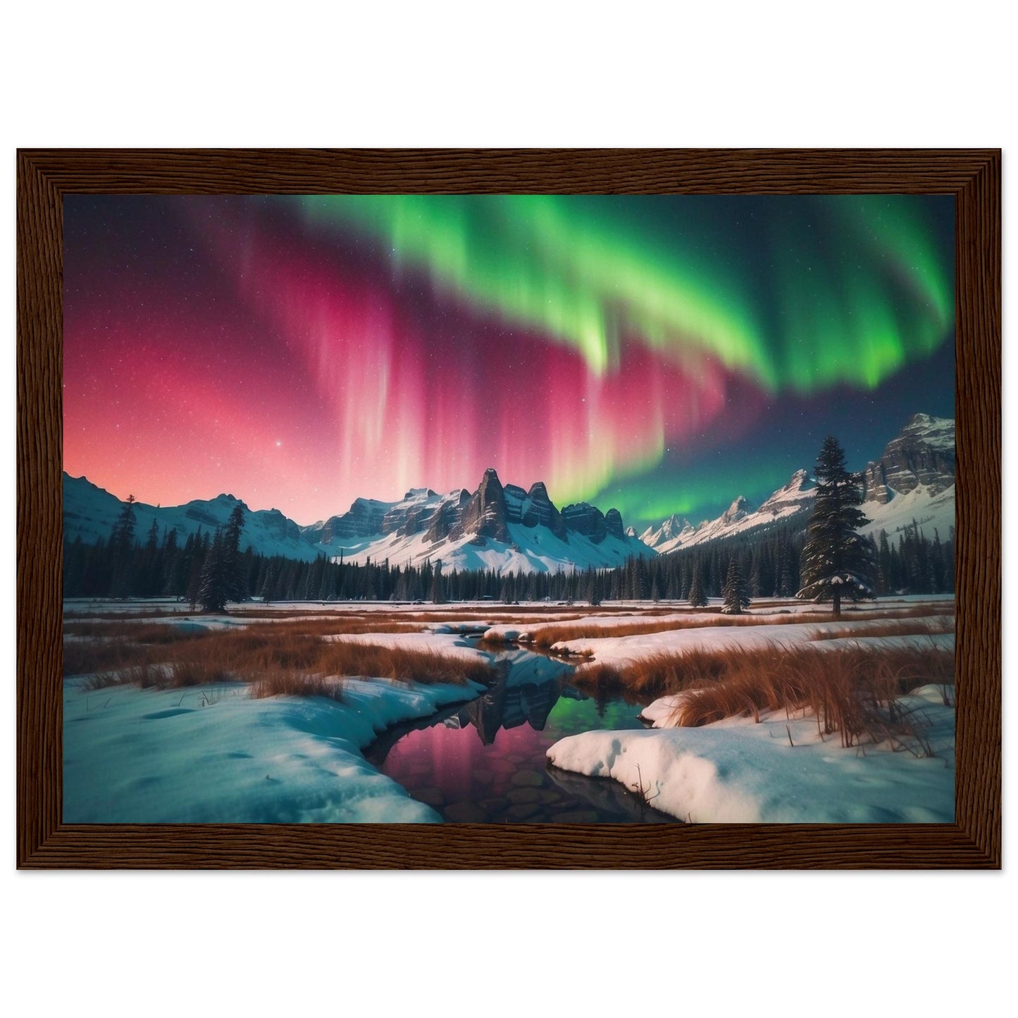 Premium Matte Paper Wooden Framed Poster