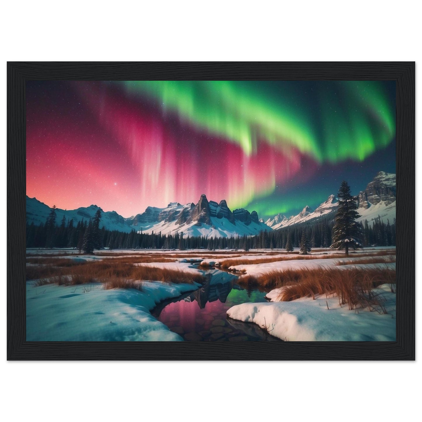 Premium Matte Paper Wooden Framed Poster
