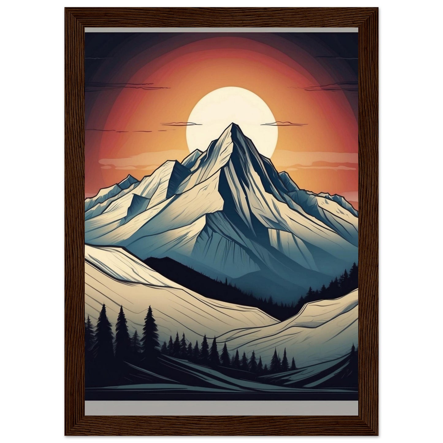 Premium Matte Paper Wooden Framed Poster