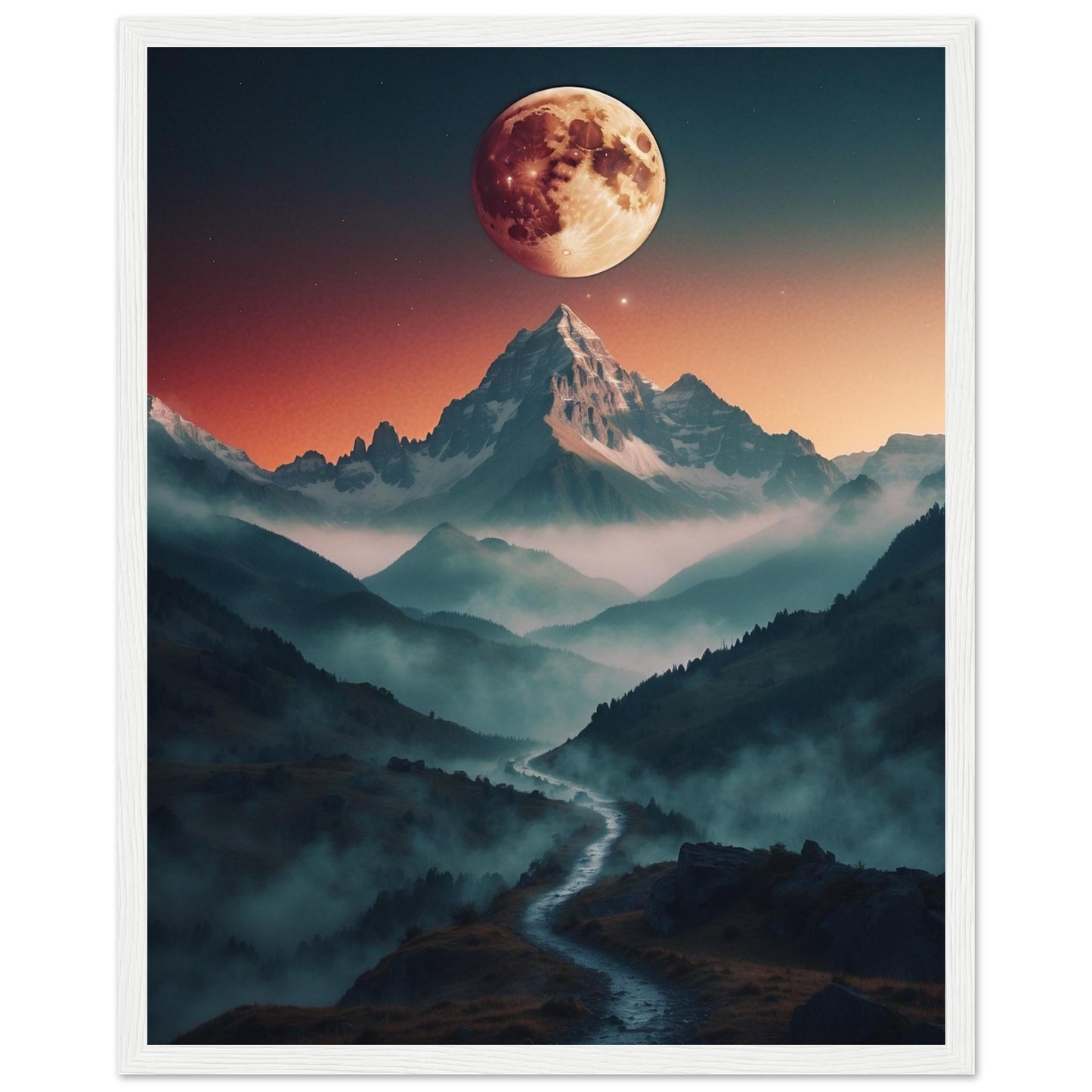 Premium Matte Paper Wooden Framed Poster