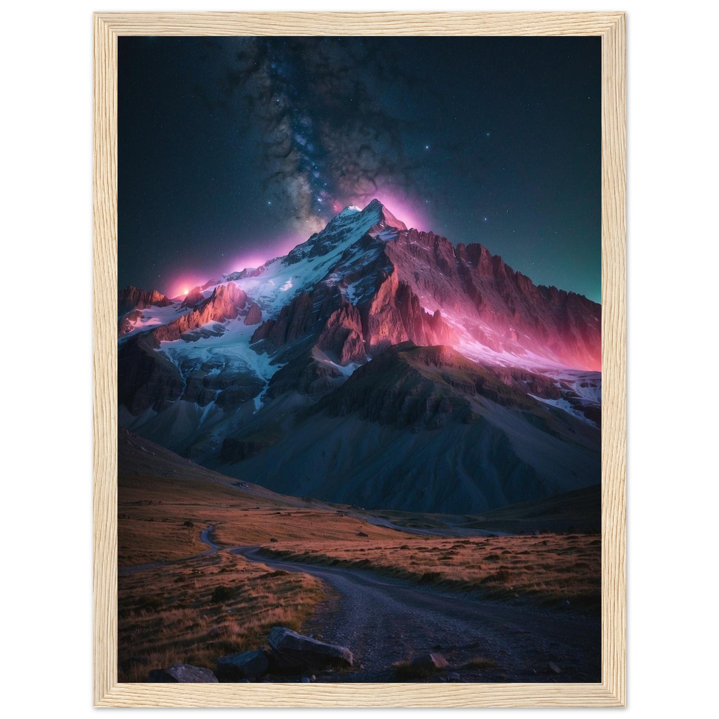 Premium Matte Paper Wooden Framed Poster