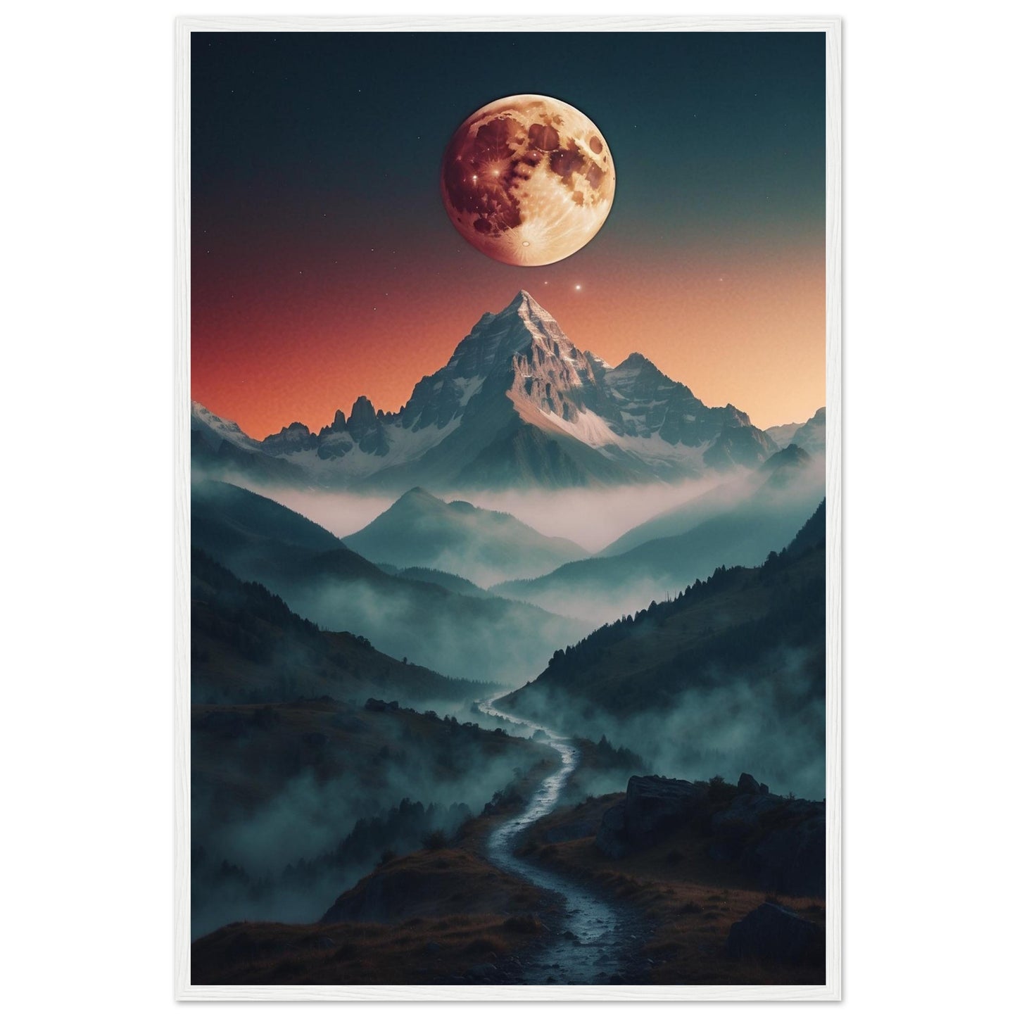 Premium Matte Paper Wooden Framed Poster