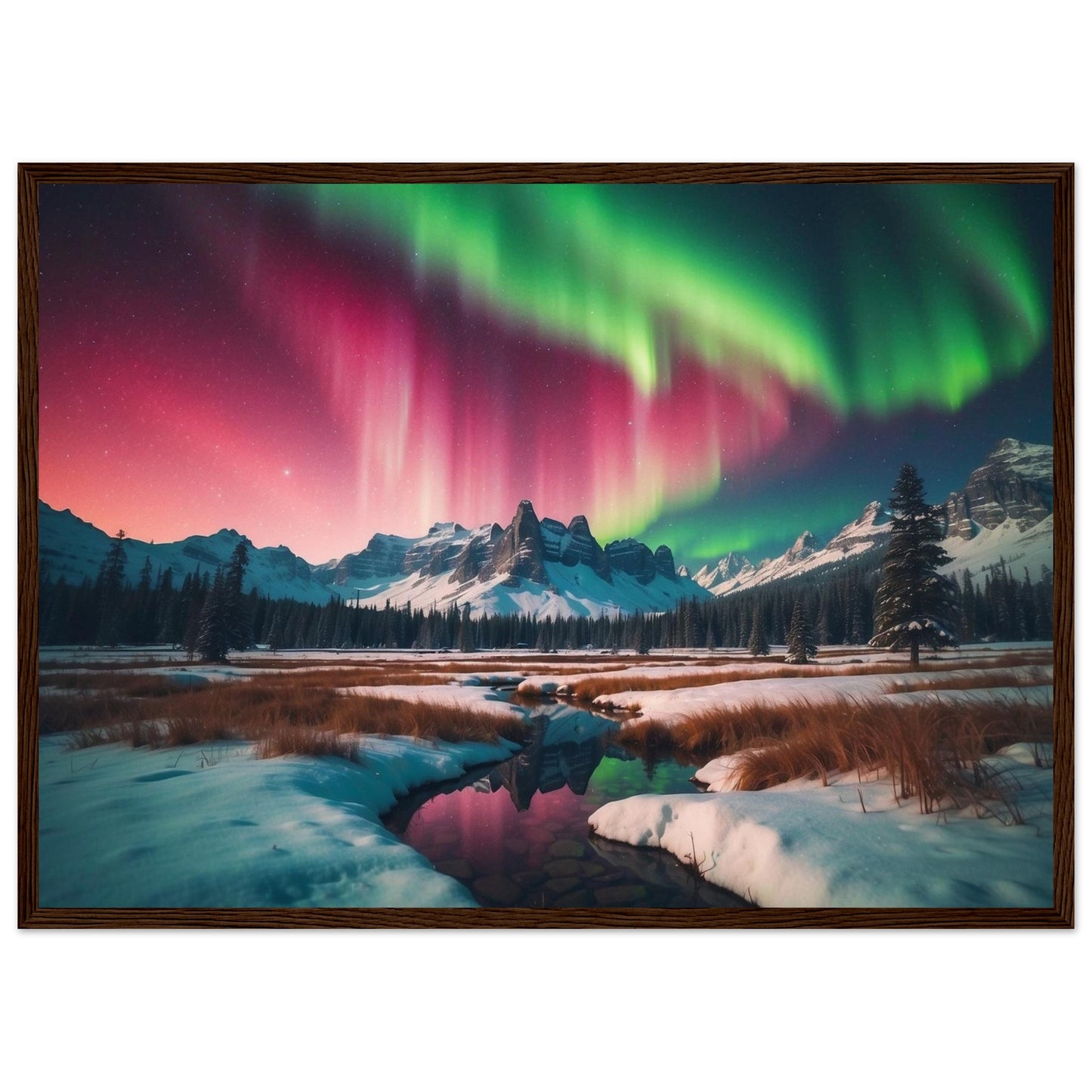 Premium Matte Paper Wooden Framed Poster