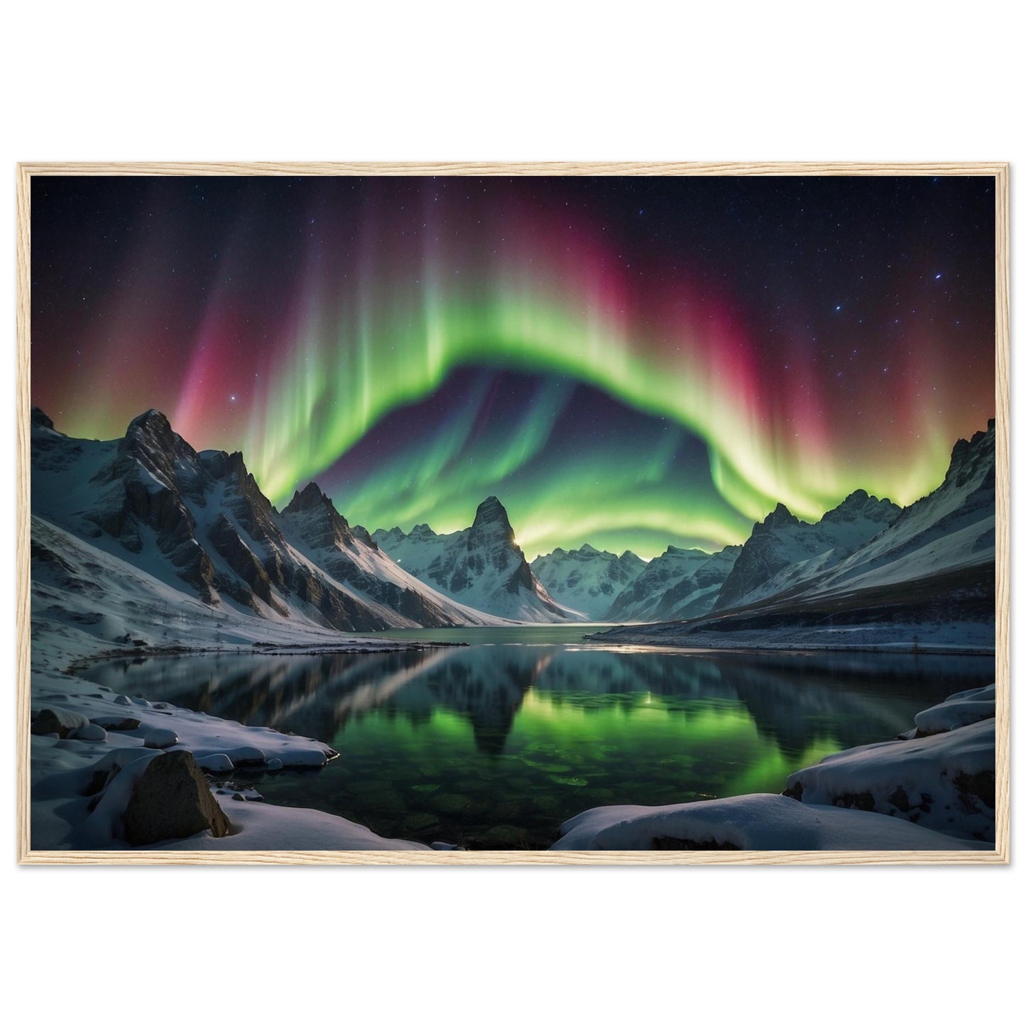 Premium Matte Paper Wooden Framed Poster