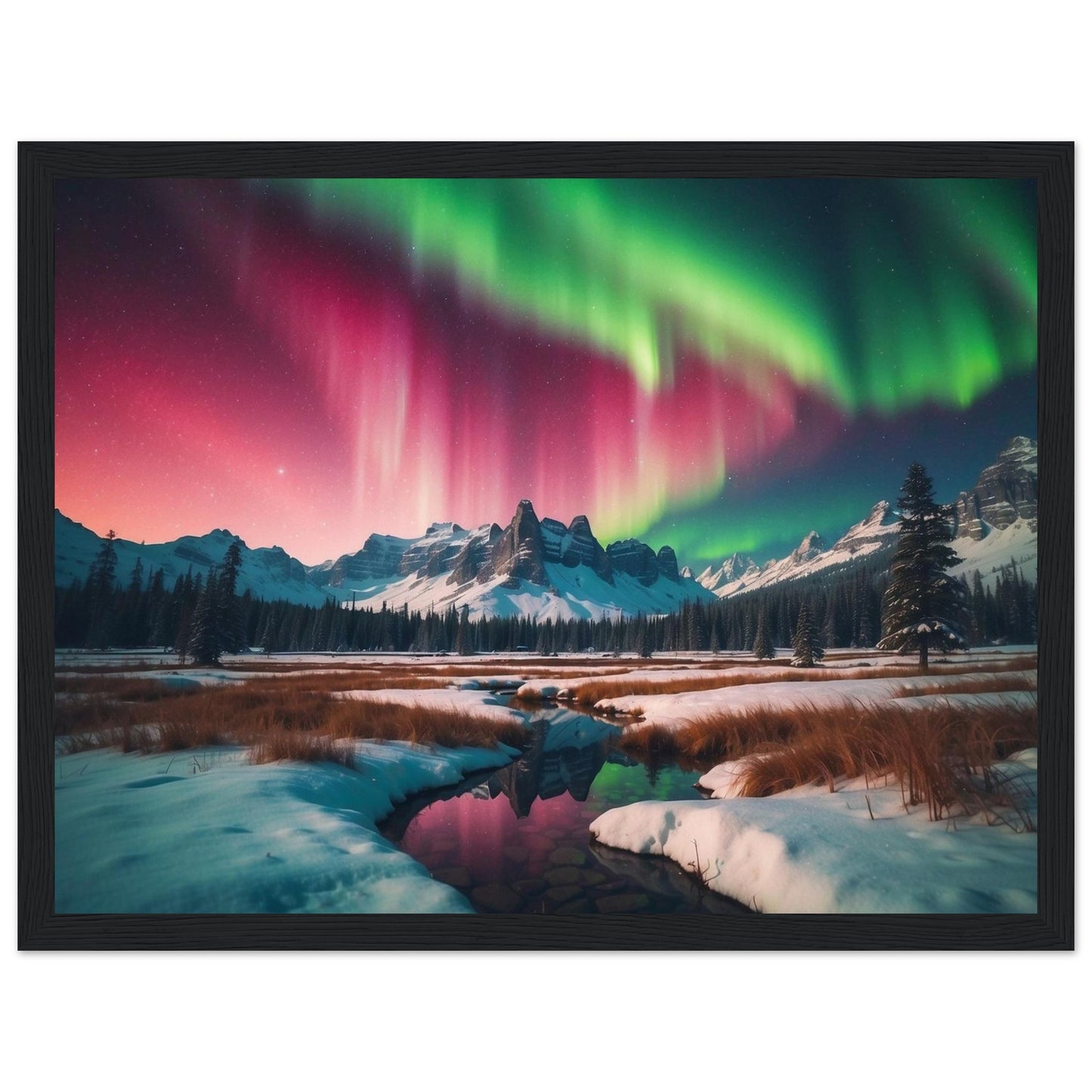 Premium Matte Paper Wooden Framed Poster