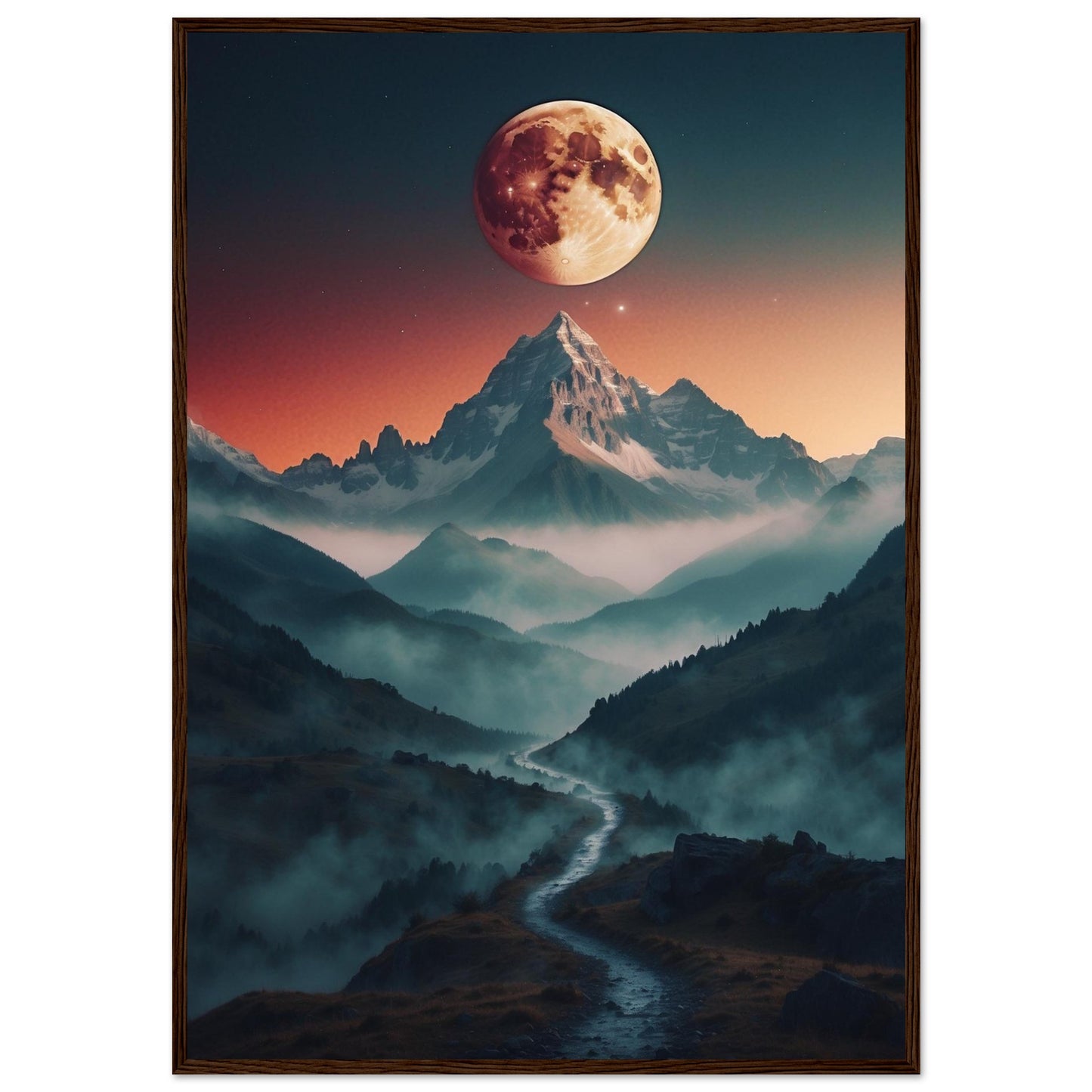 Premium Matte Paper Wooden Framed Poster