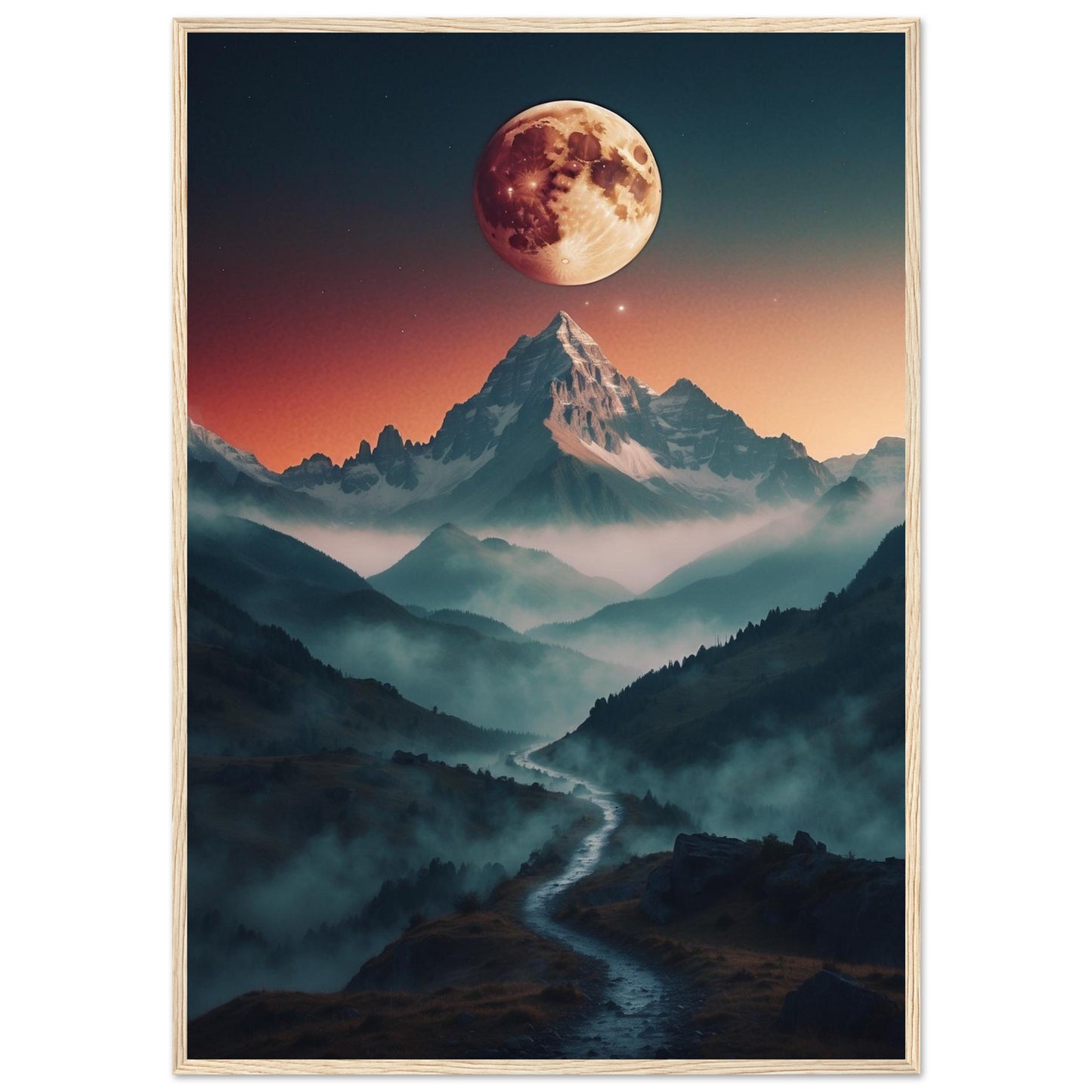 Premium Matte Paper Wooden Framed Poster