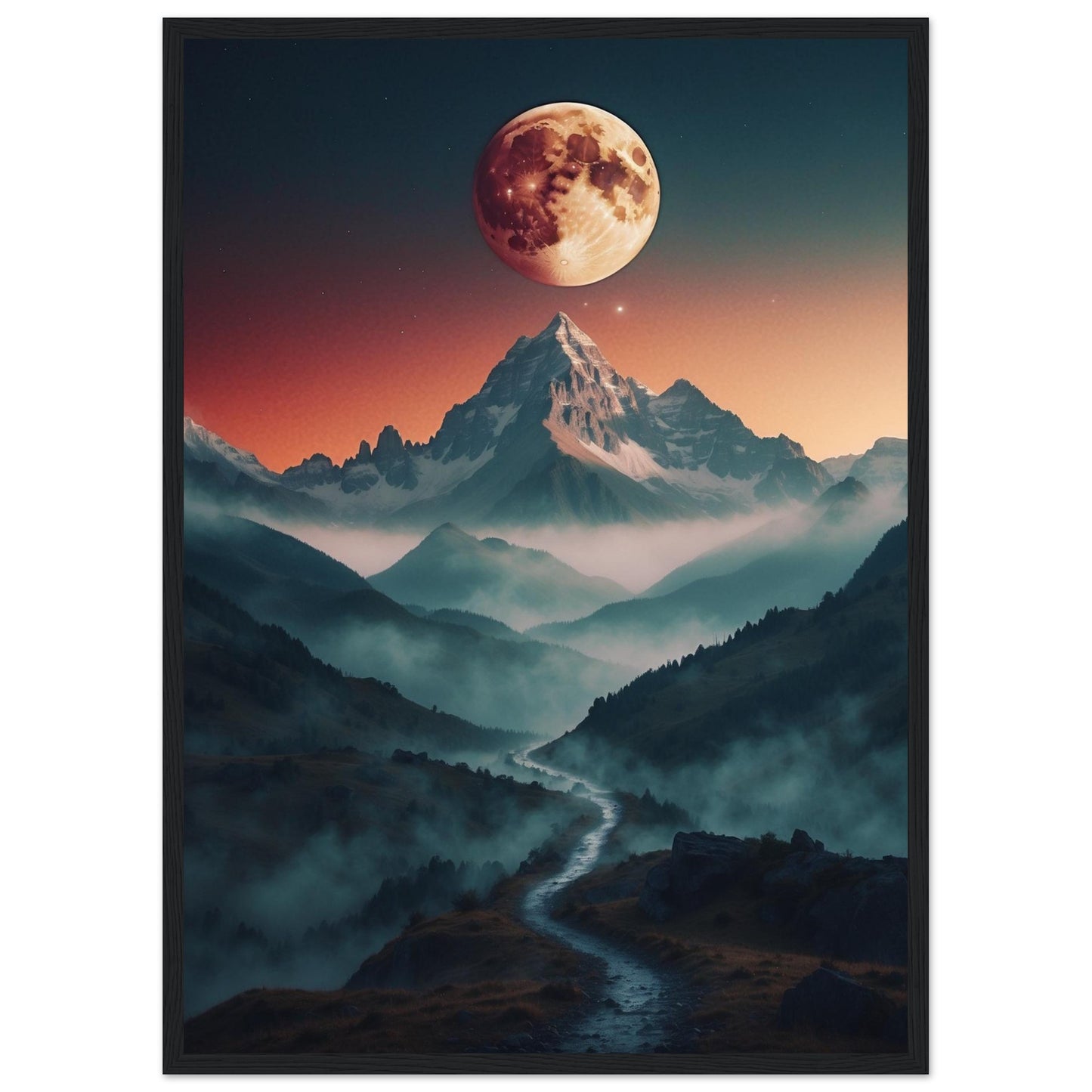 Premium Matte Paper Wooden Framed Poster