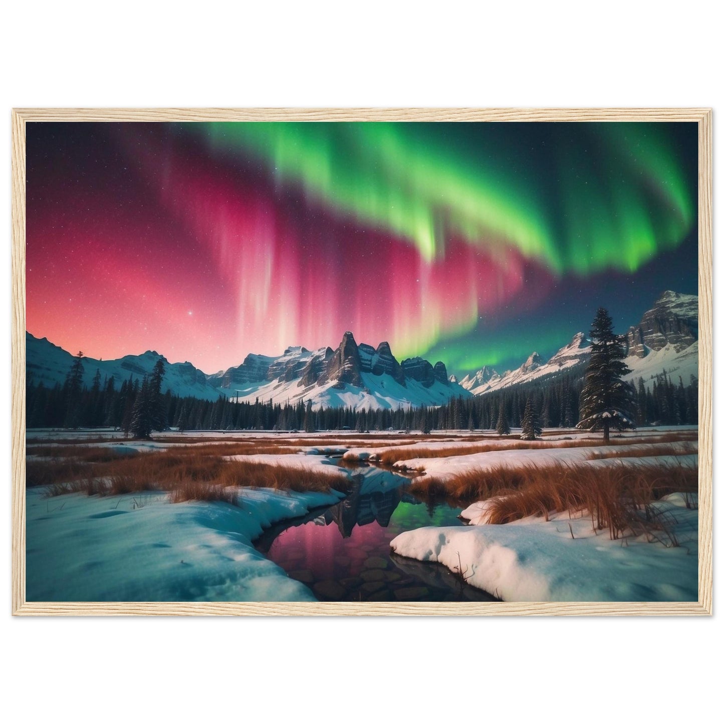 Premium Matte Paper Wooden Framed Poster