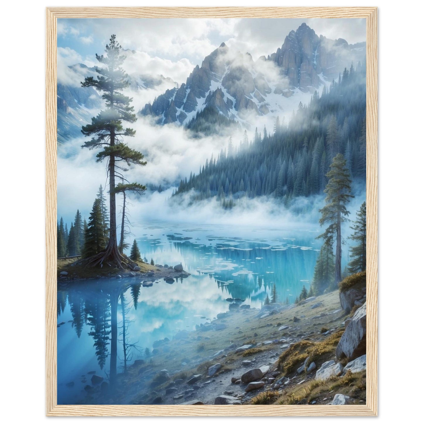 Premium Matte Paper Wooden Framed Poster