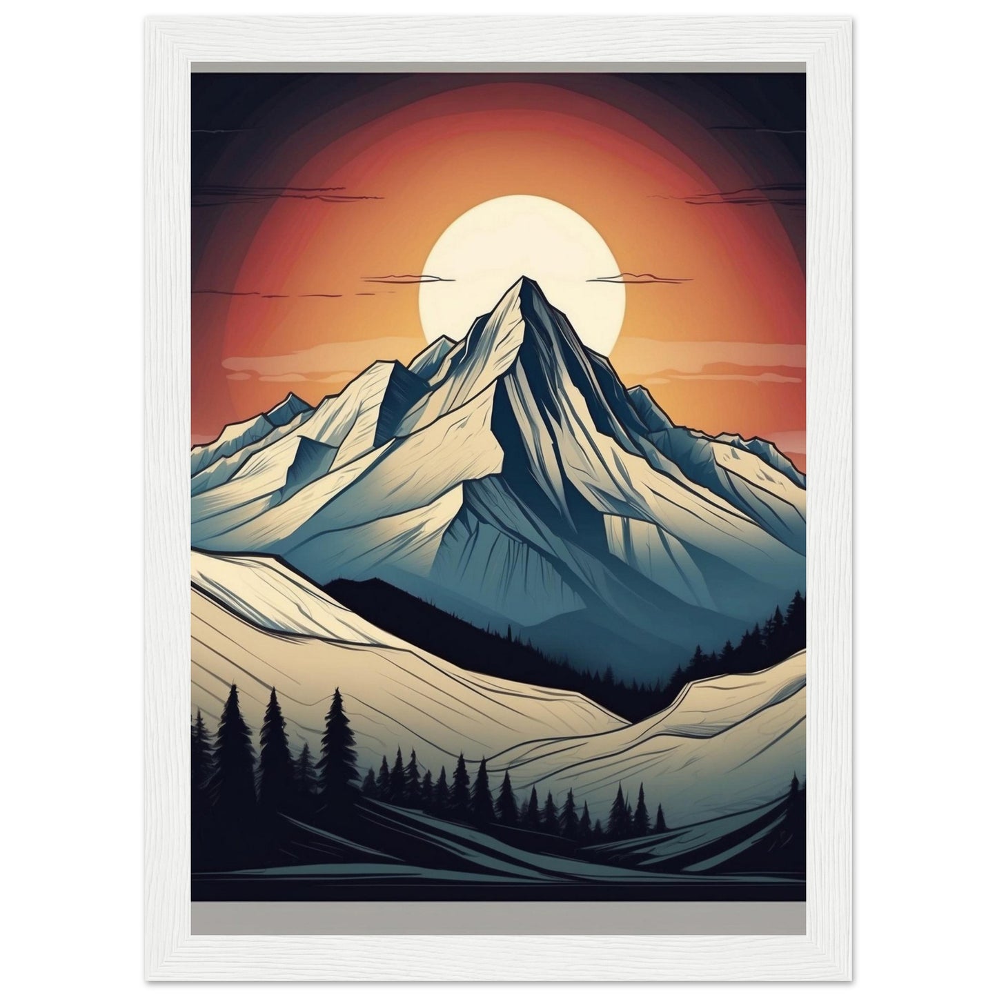 Premium Matte Paper Wooden Framed Poster