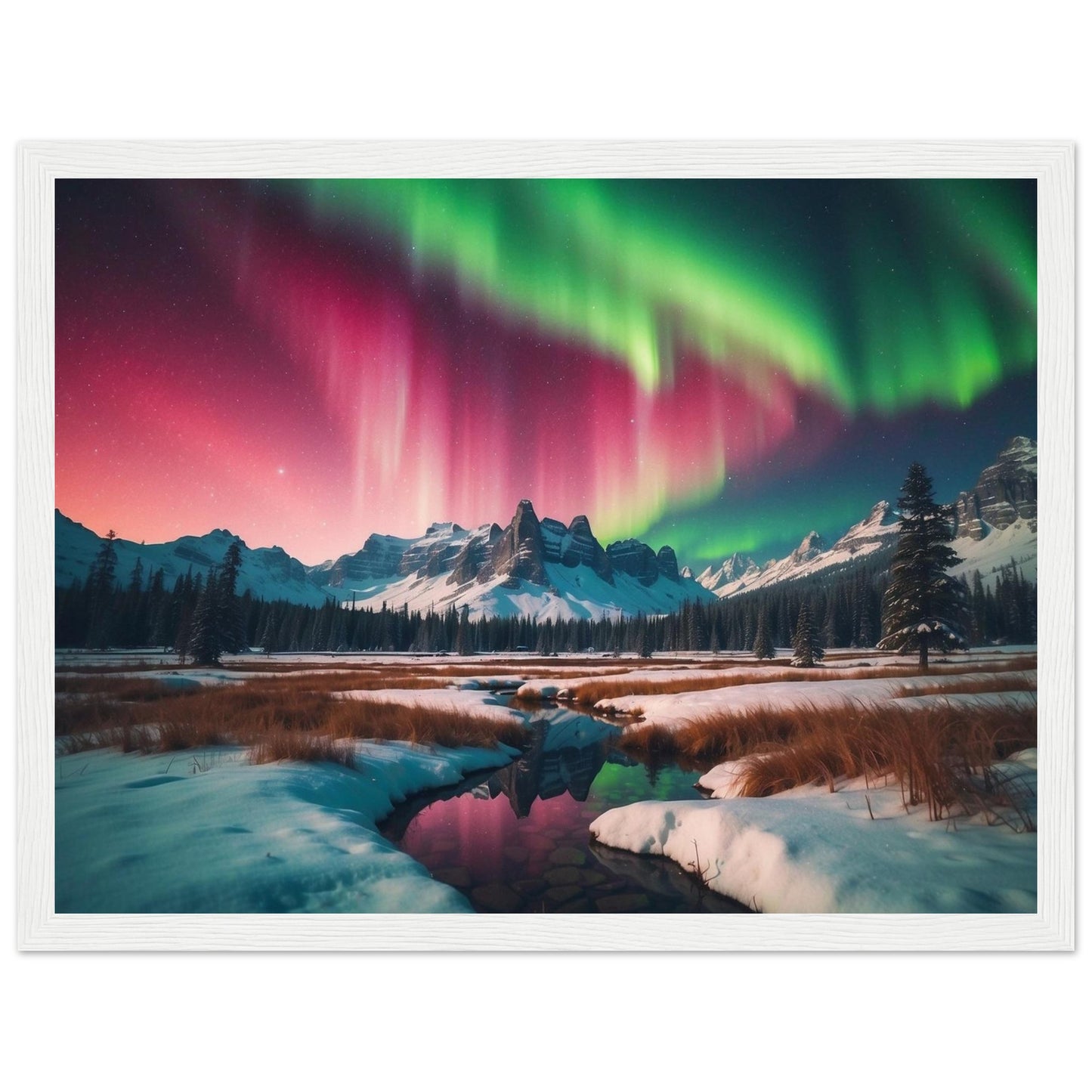 Premium Matte Paper Wooden Framed Poster