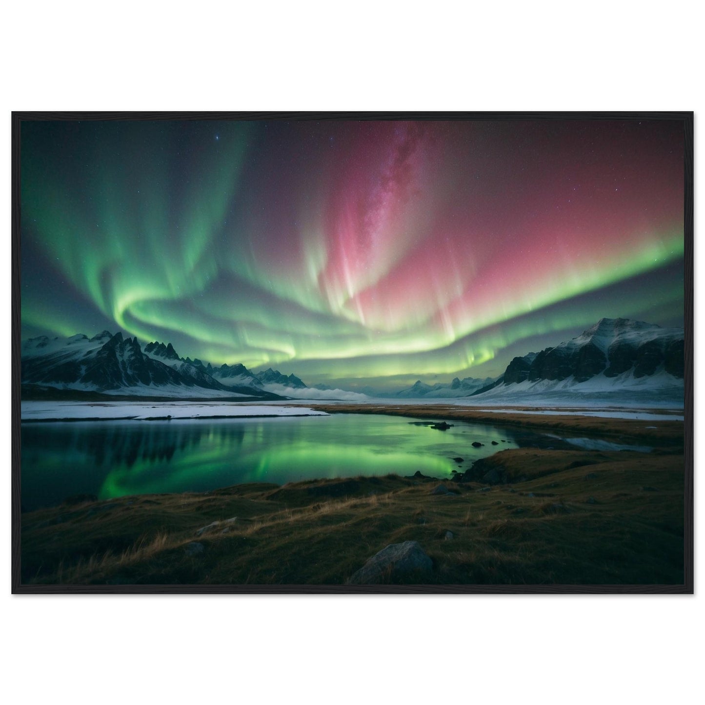 Premium Matte Paper Wooden Framed Poster