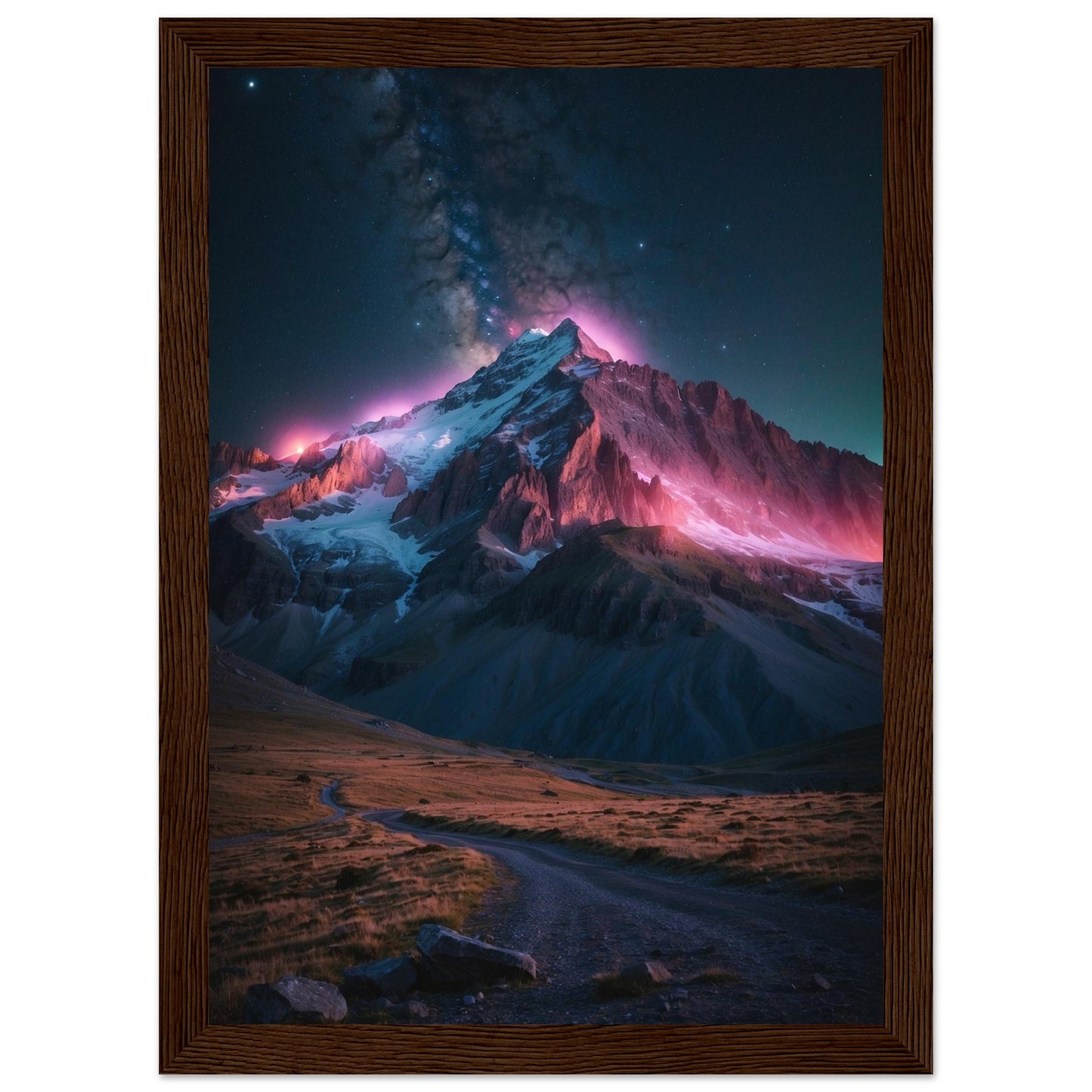 Premium Matte Paper Wooden Framed Poster