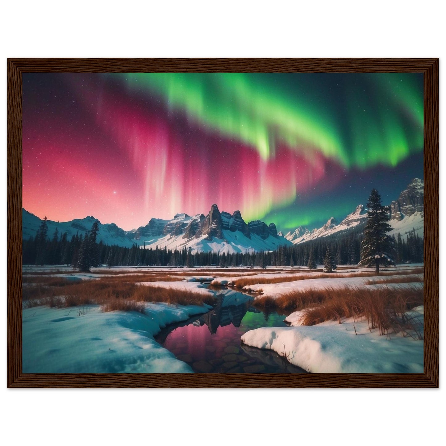 Premium Matte Paper Wooden Framed Poster