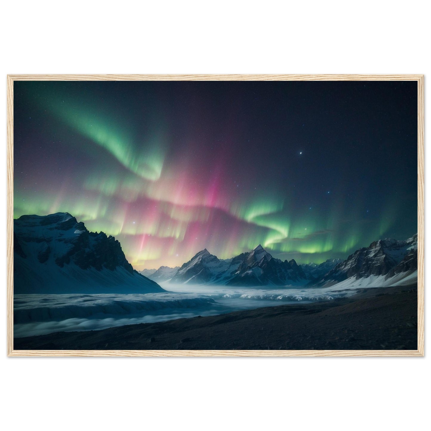 Premium Matte Paper Wooden Framed Poster