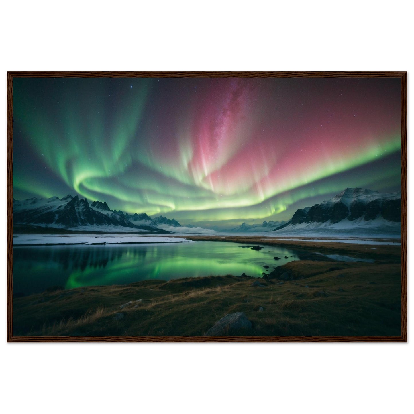 Premium Matte Paper Wooden Framed Poster