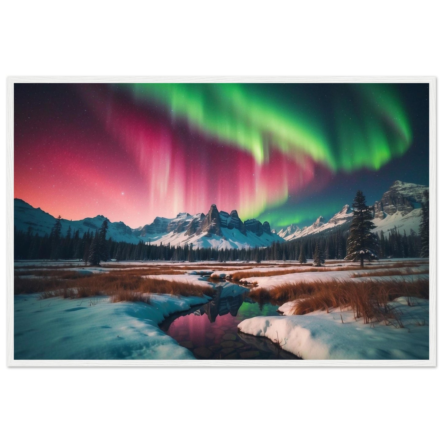 Premium Matte Paper Wooden Framed Poster