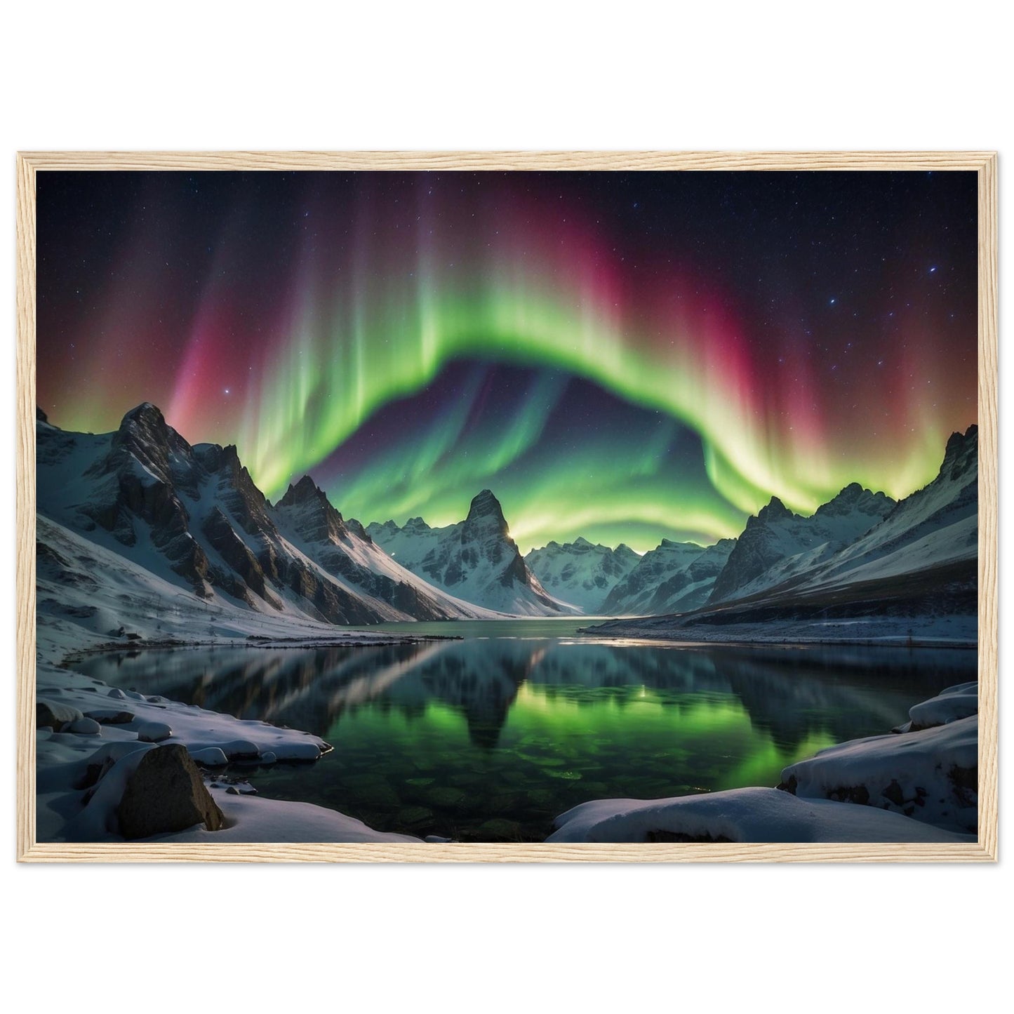 Premium Matte Paper Wooden Framed Poster