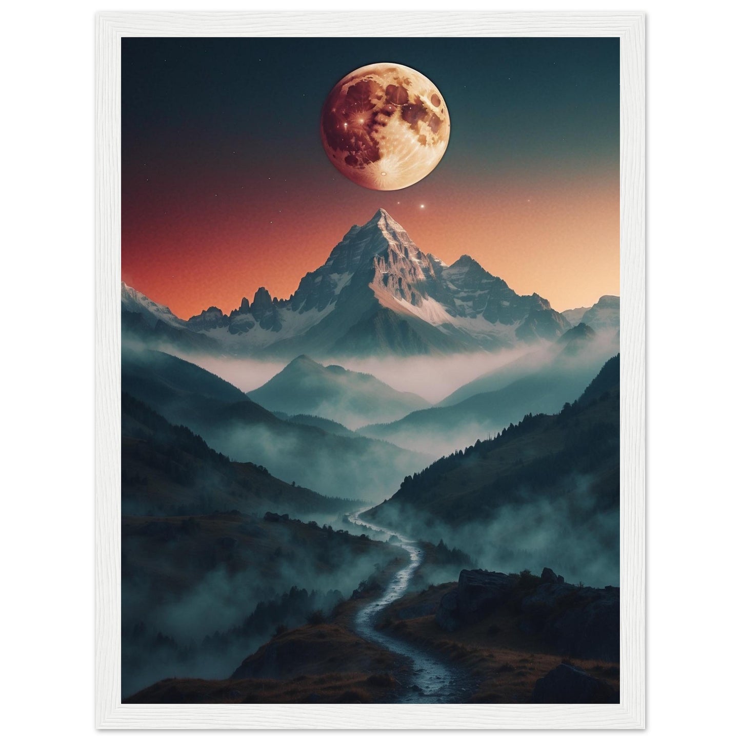 Premium Matte Paper Wooden Framed Poster
