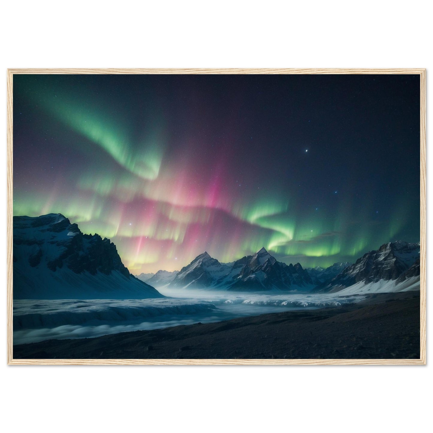 Premium Matte Paper Wooden Framed Poster