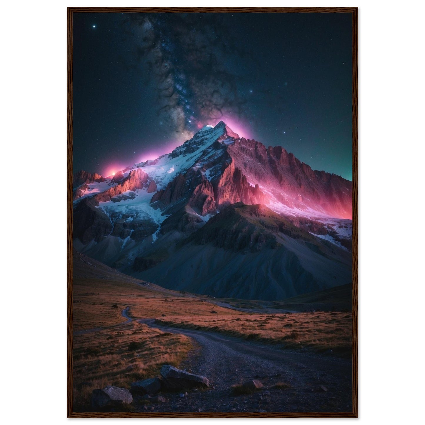 Premium Matte Paper Wooden Framed Poster