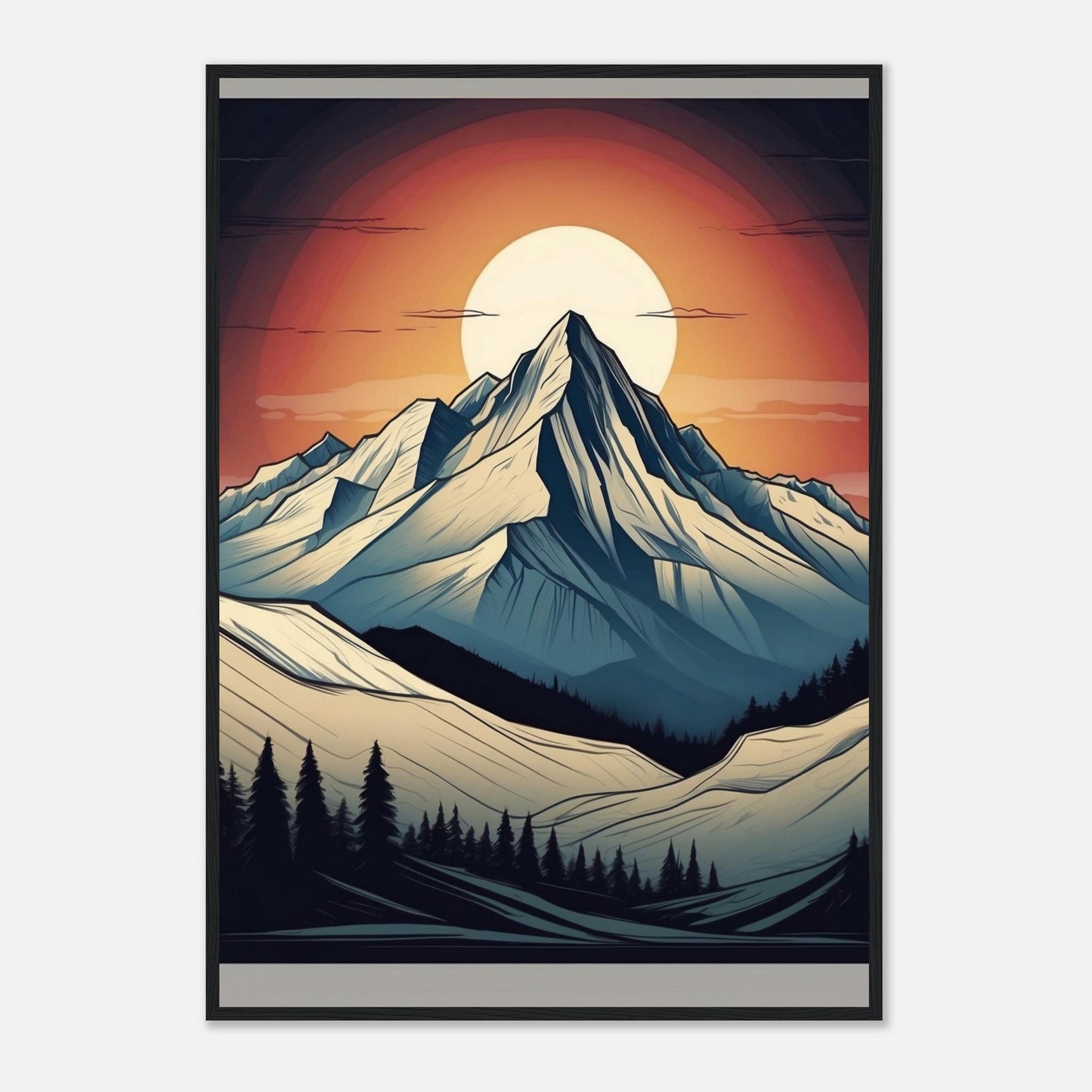 Premium Matte Paper Wooden Framed Poster