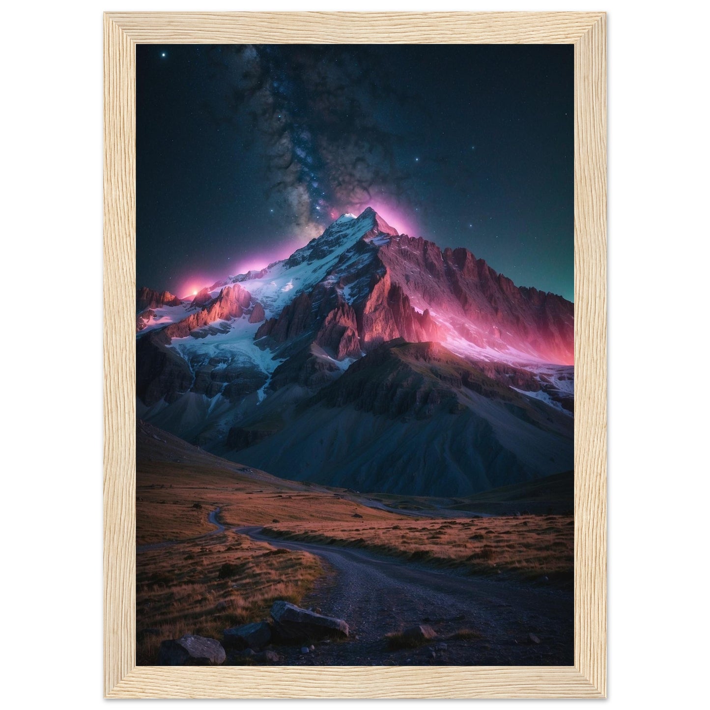 Premium Matte Paper Wooden Framed Poster