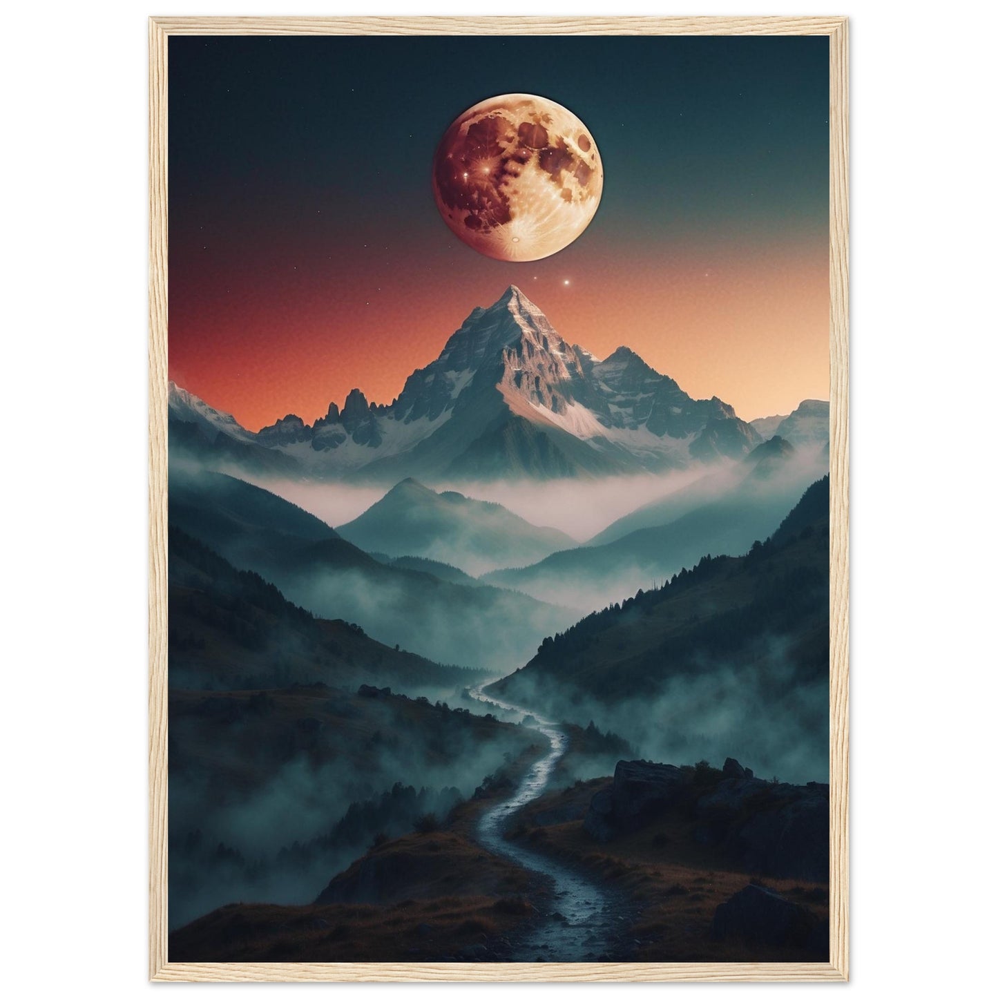 Premium Matte Paper Wooden Framed Poster