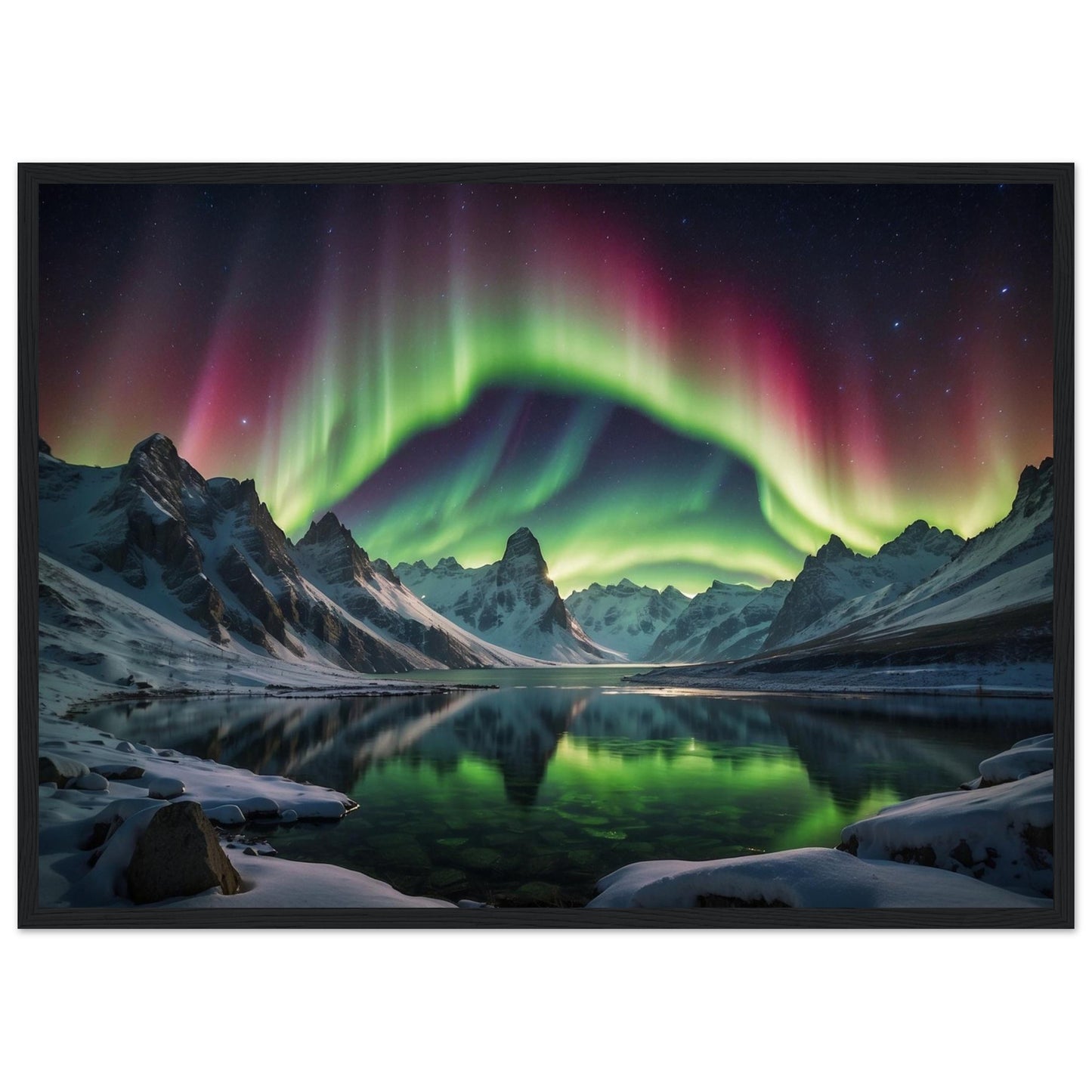 Premium Matte Paper Wooden Framed Poster