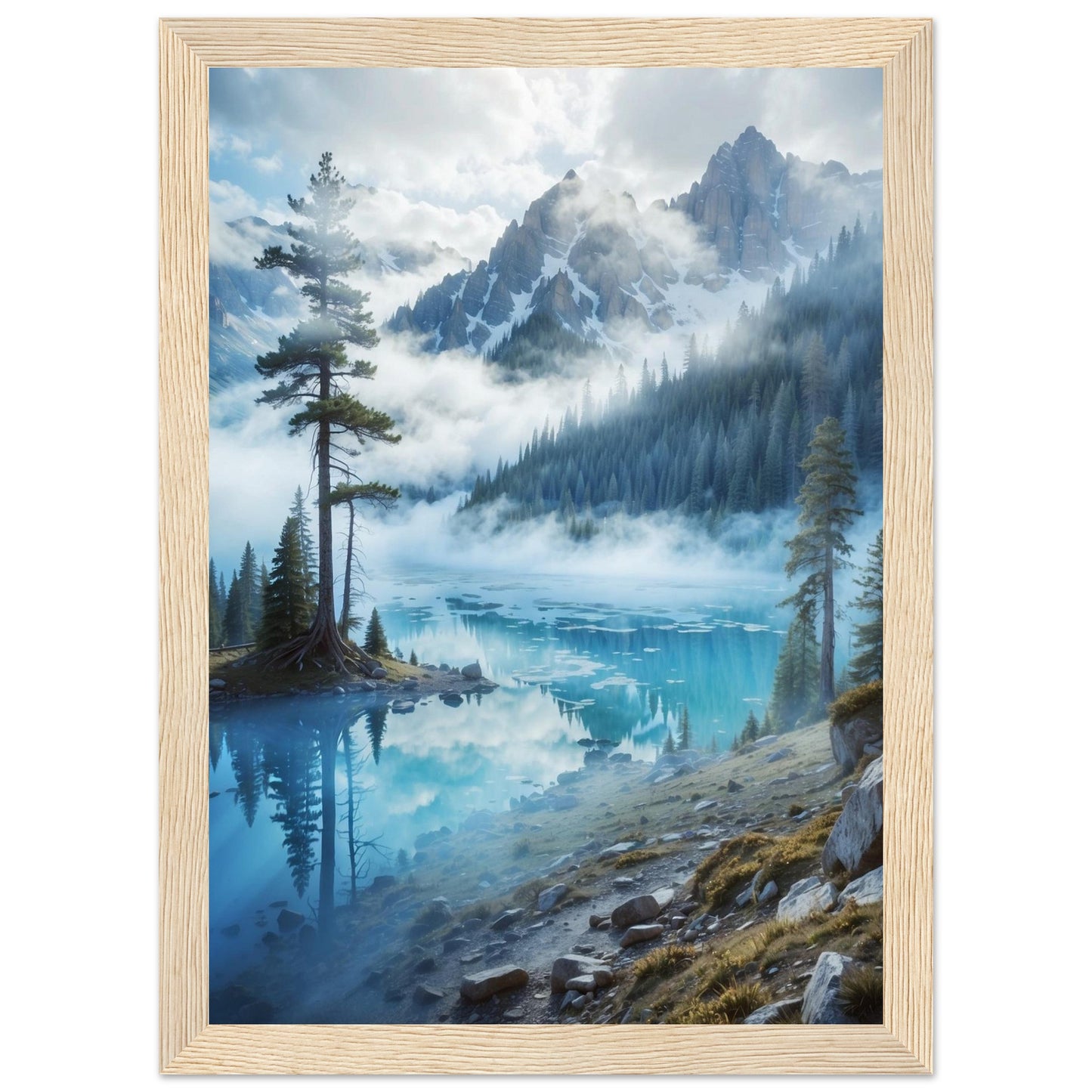 Premium Matte Paper Wooden Framed Poster