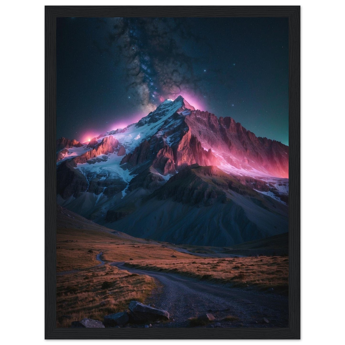 Premium Matte Paper Wooden Framed Poster