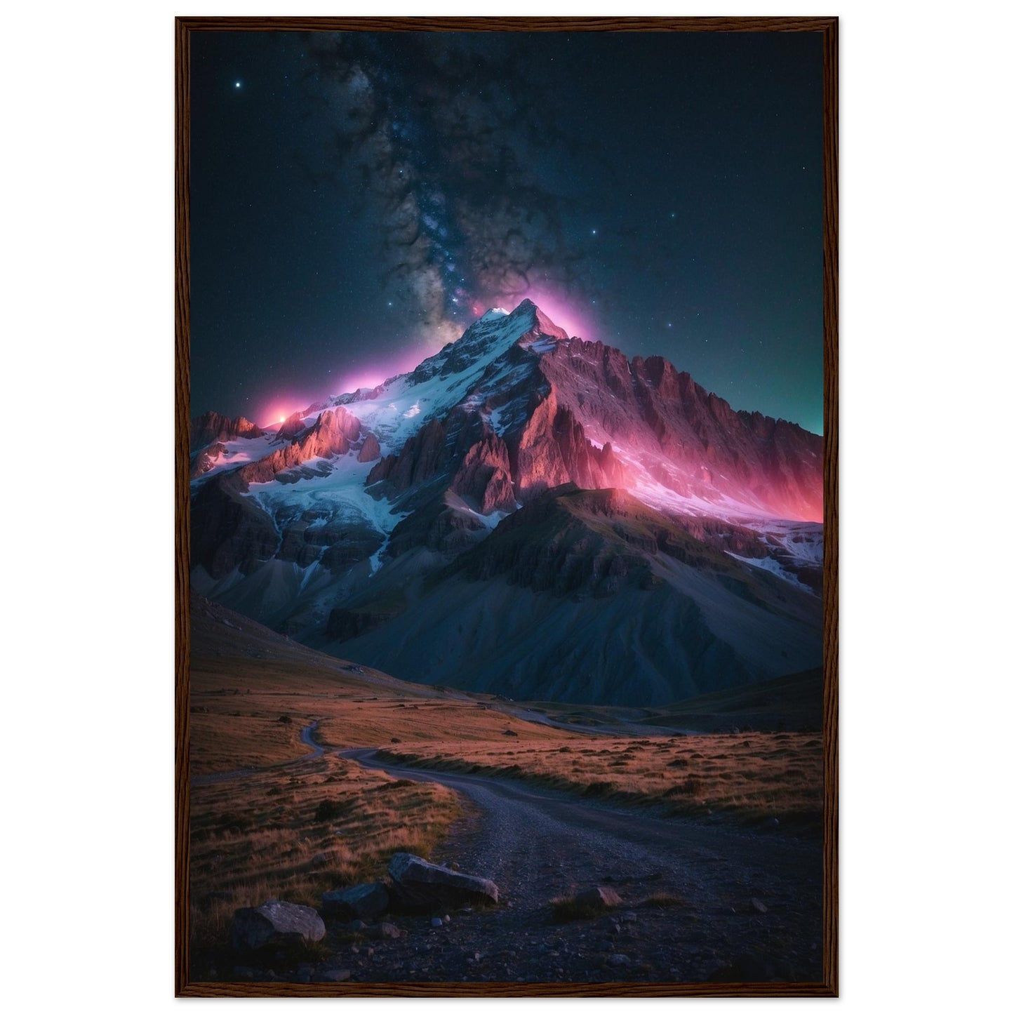 Premium Matte Paper Wooden Framed Poster