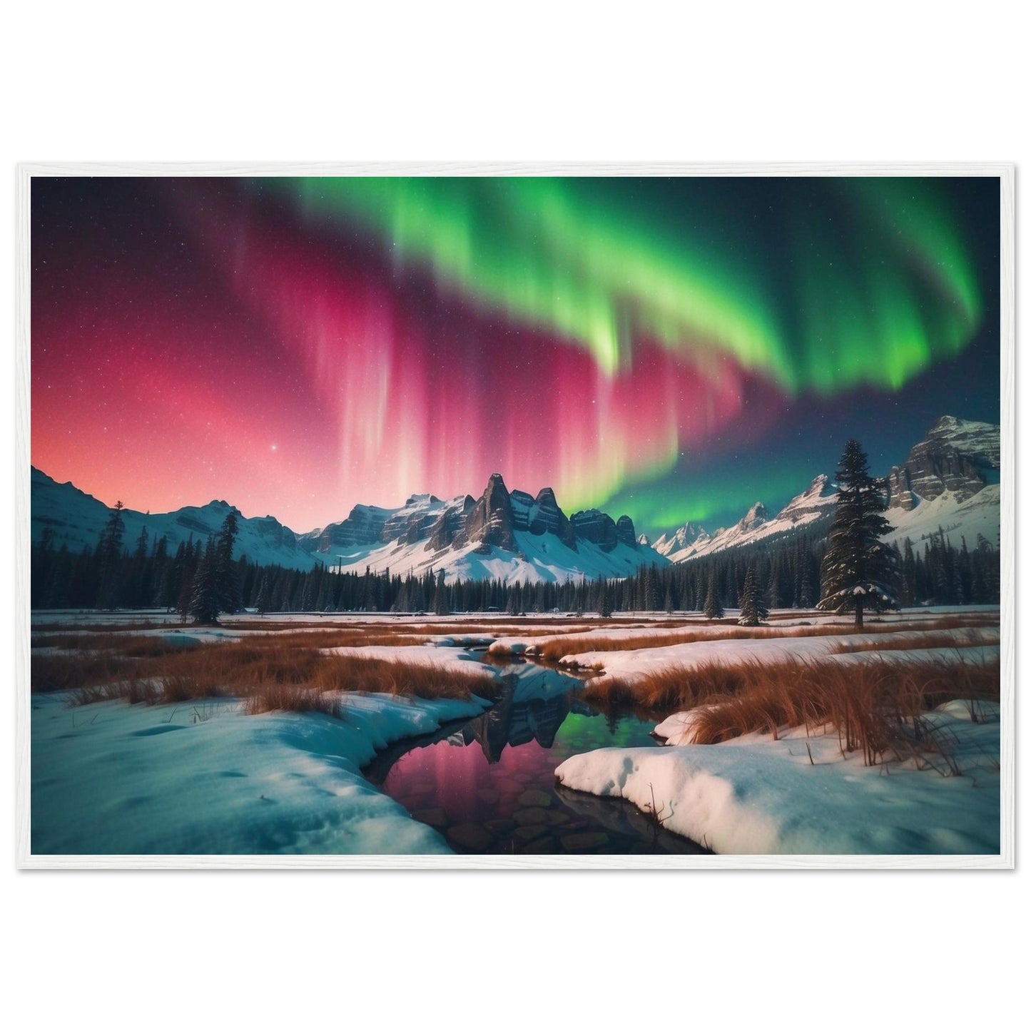 Premium Matte Paper Wooden Framed Poster