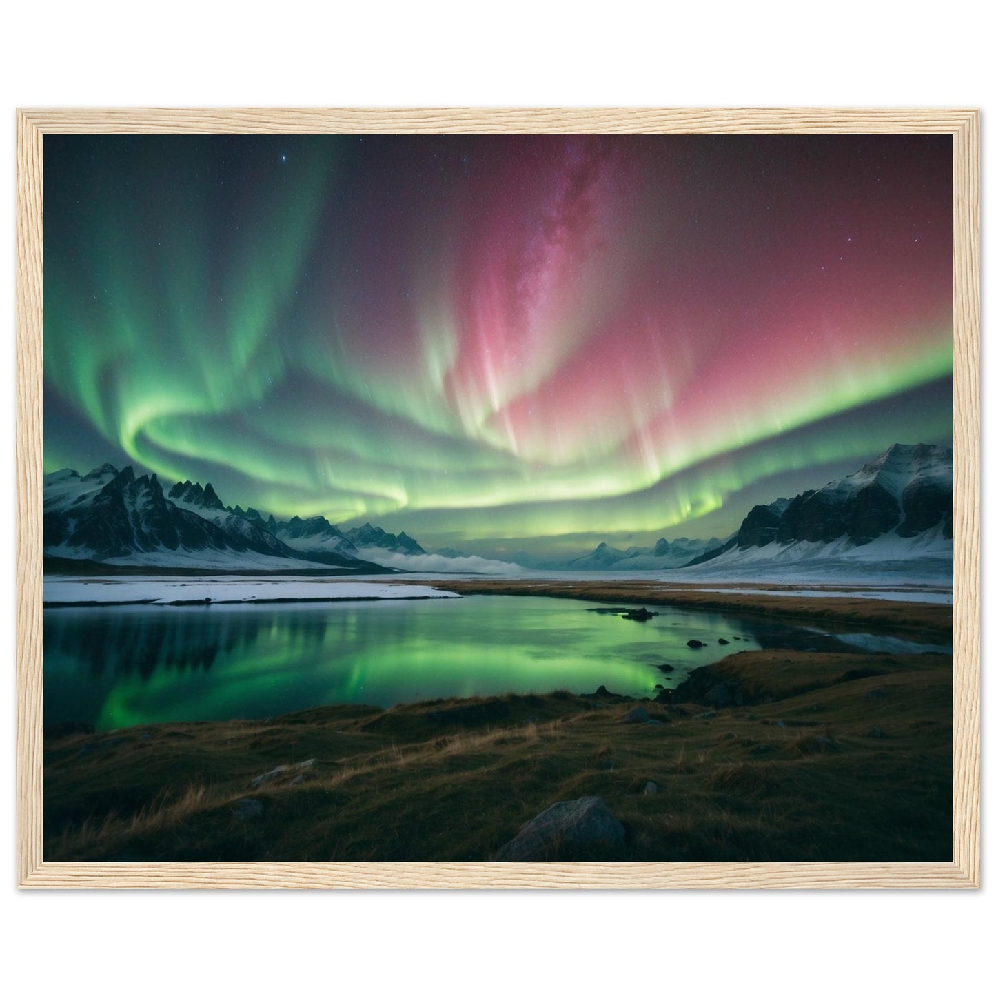 Premium Matte Paper Wooden Framed Poster