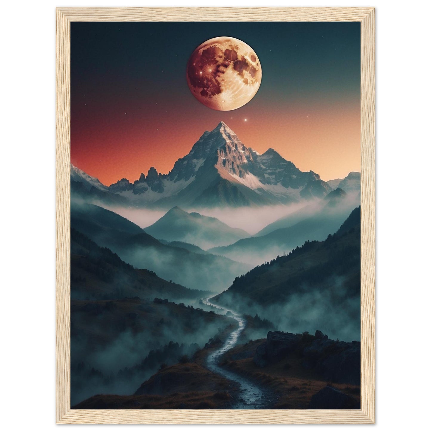Premium Matte Paper Wooden Framed Poster