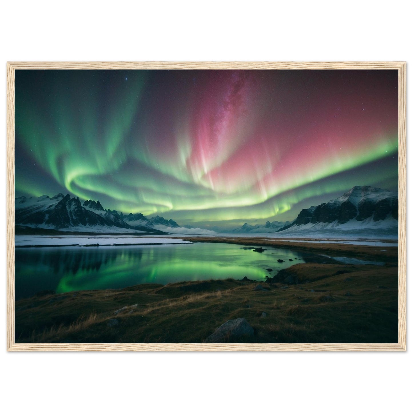 Premium Matte Paper Wooden Framed Poster