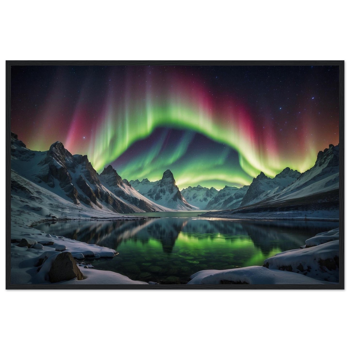 Premium Matte Paper Wooden Framed Poster