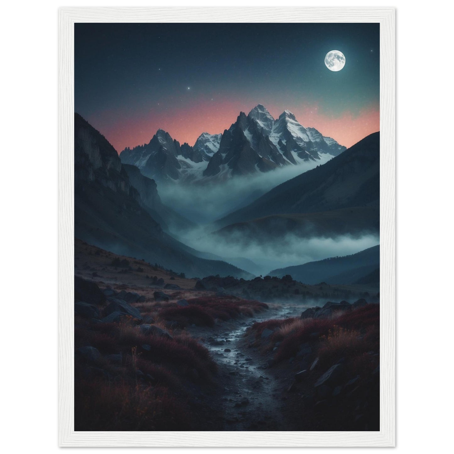 Premium Matte Paper Wooden Framed Poster