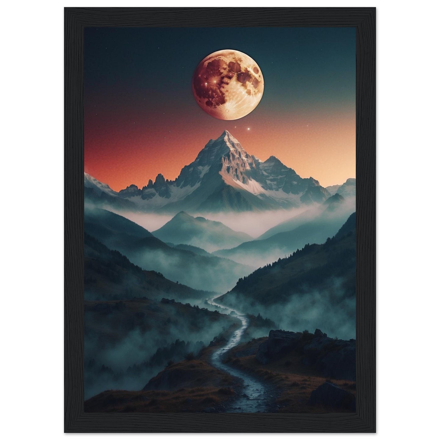 Premium Matte Paper Wooden Framed Poster