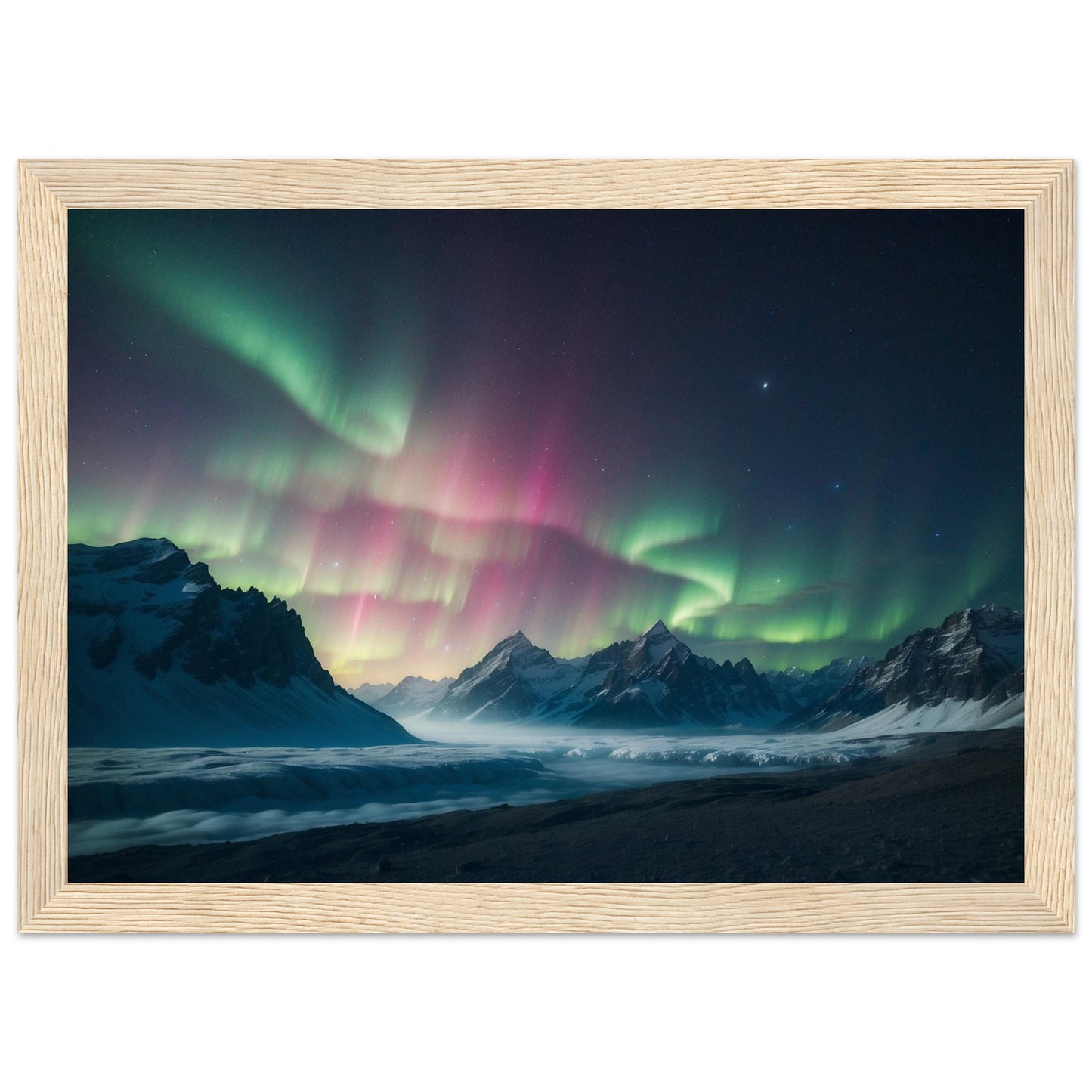 Premium Matte Paper Wooden Framed Poster