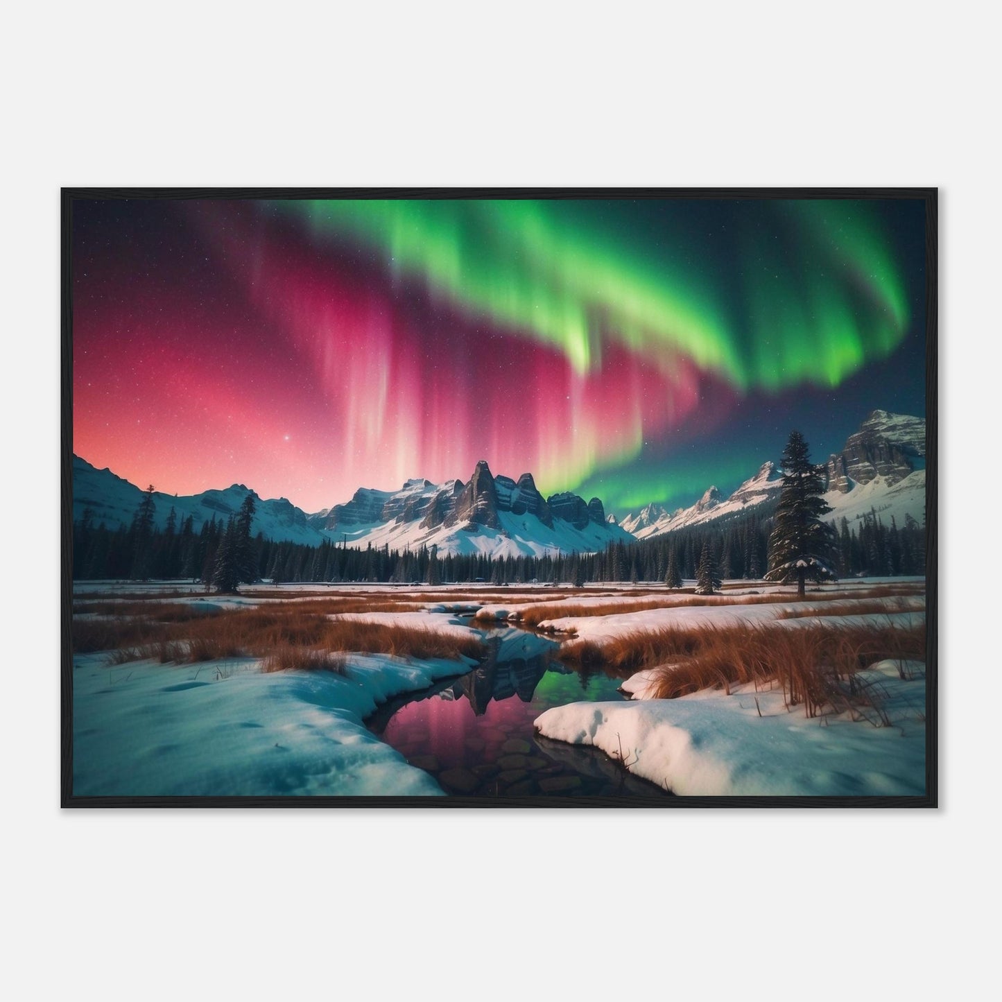 Premium Matte Paper Wooden Framed Poster